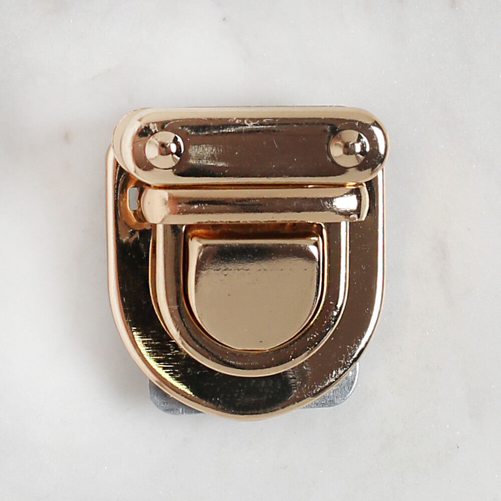 Loren Metal Çanta Kilidi Küçük Sarı